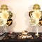 2 Sets Balloon Stand Kit Silver with String Light Table Centerpiece Reusable Balloon Decorations for Party (Silver)